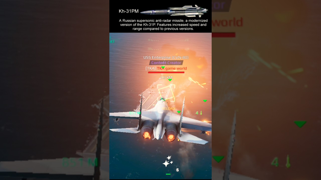 Su-27SM3 -with Kh-31PM#strikefighter#modernwarships#Shorts