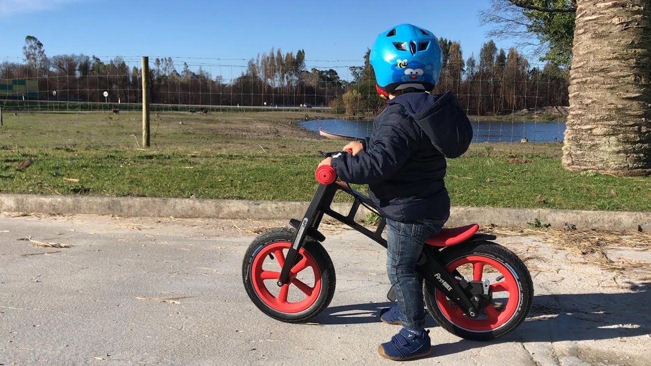 FirstBike and Helmet MET Elfo Making a Happy Child