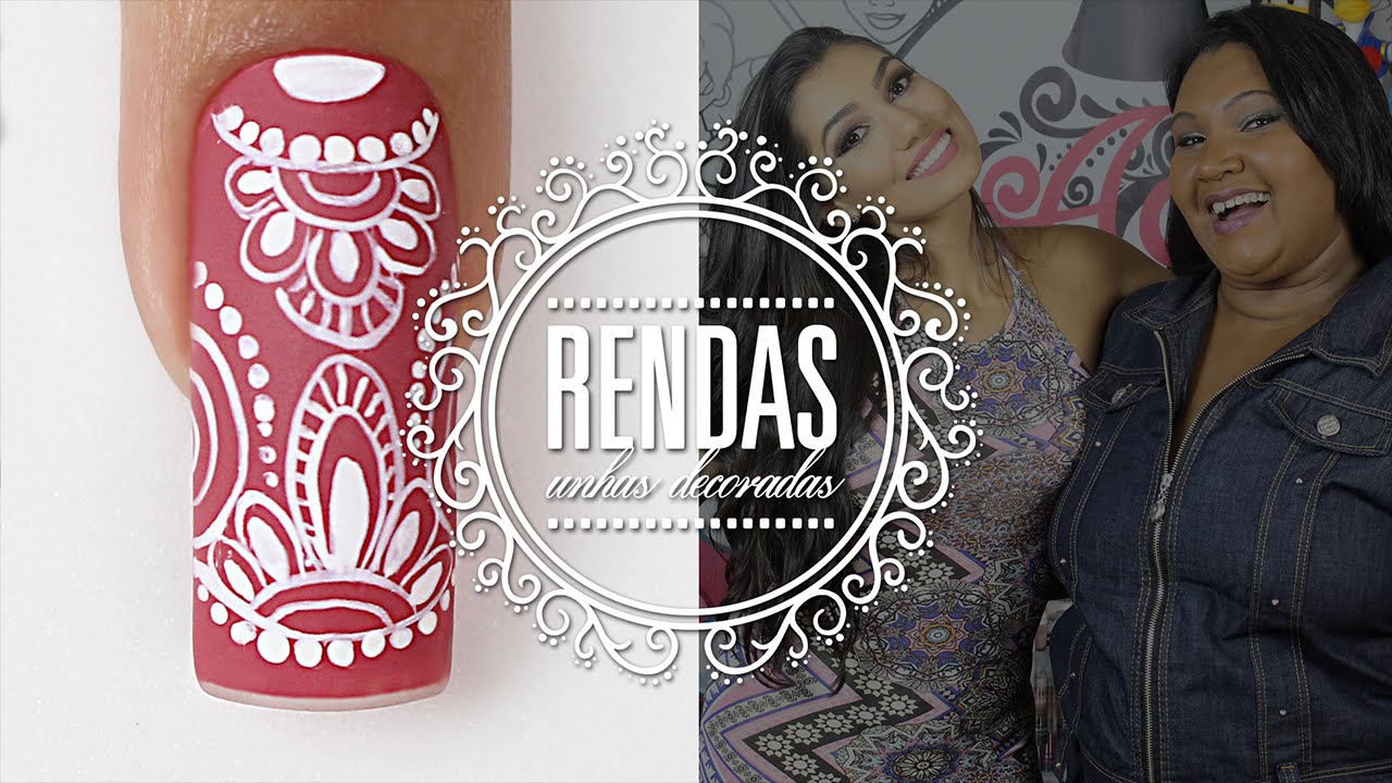 Unhas Decoradas com Renda Branca (Fácil) | Cola na Villar