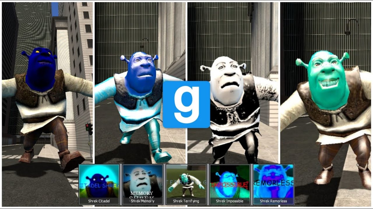 THE EVERY SHREK WITH BLUE ICONS IS REALLY INSANE | Garry's mod