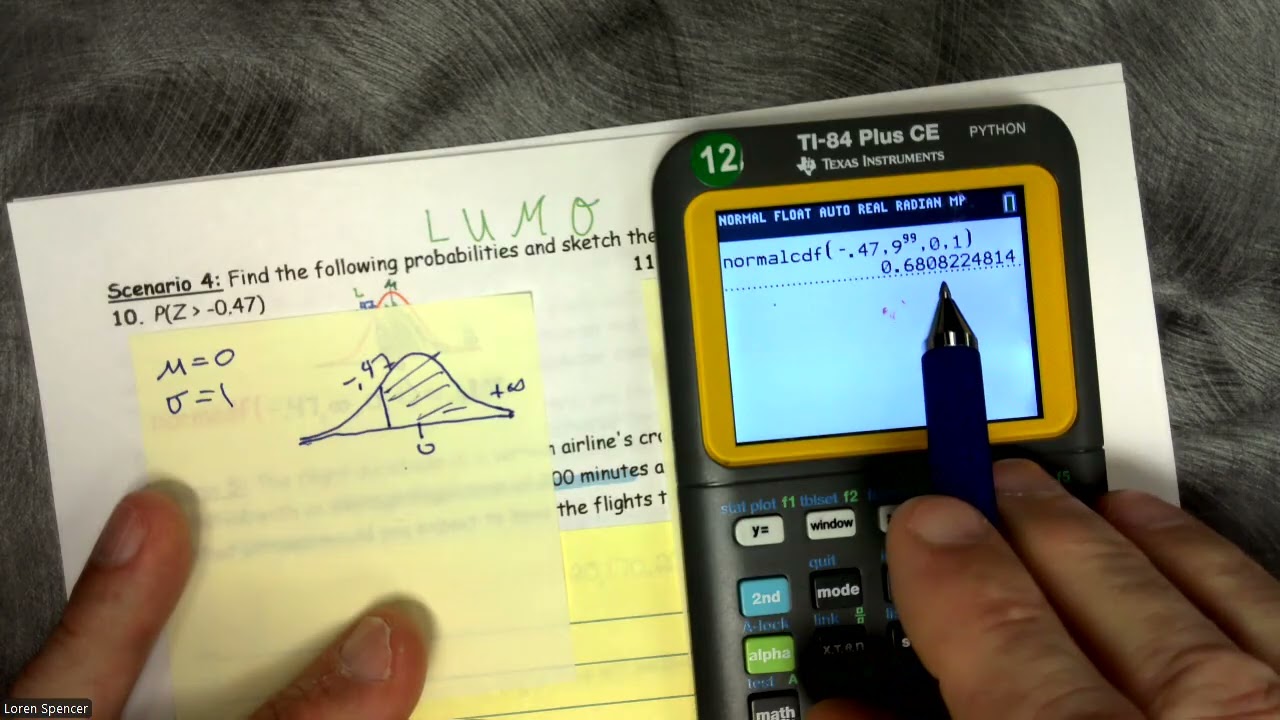 08 Unit 3B Assignment Z-scores and Standard Normal
