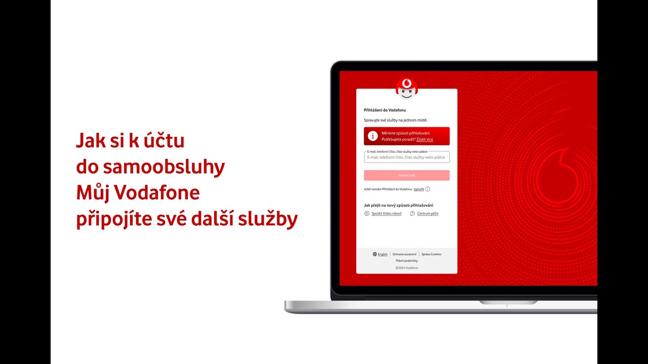 Jak si k účtu v samoobsluze Můj Vodafone připojíte své další služby​