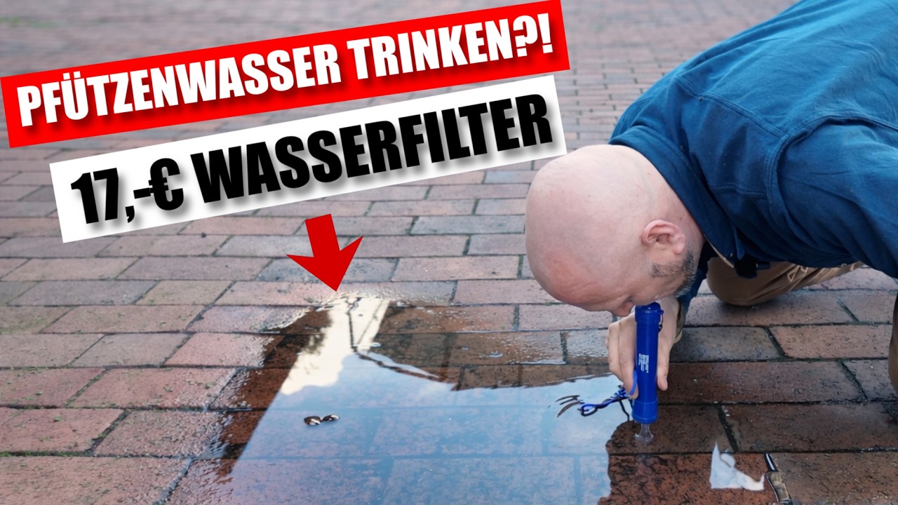 Ich trinke Pf&uuml;tzenwasser &ndash; dieser 17&euro; Wasserfilter macht es m&ouml;glich!