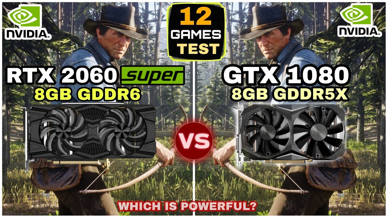 RTX 2060 SUPER (8GB) vs GTX 1080 (8GB) | 12 Games Test | Which Is Powerful ?