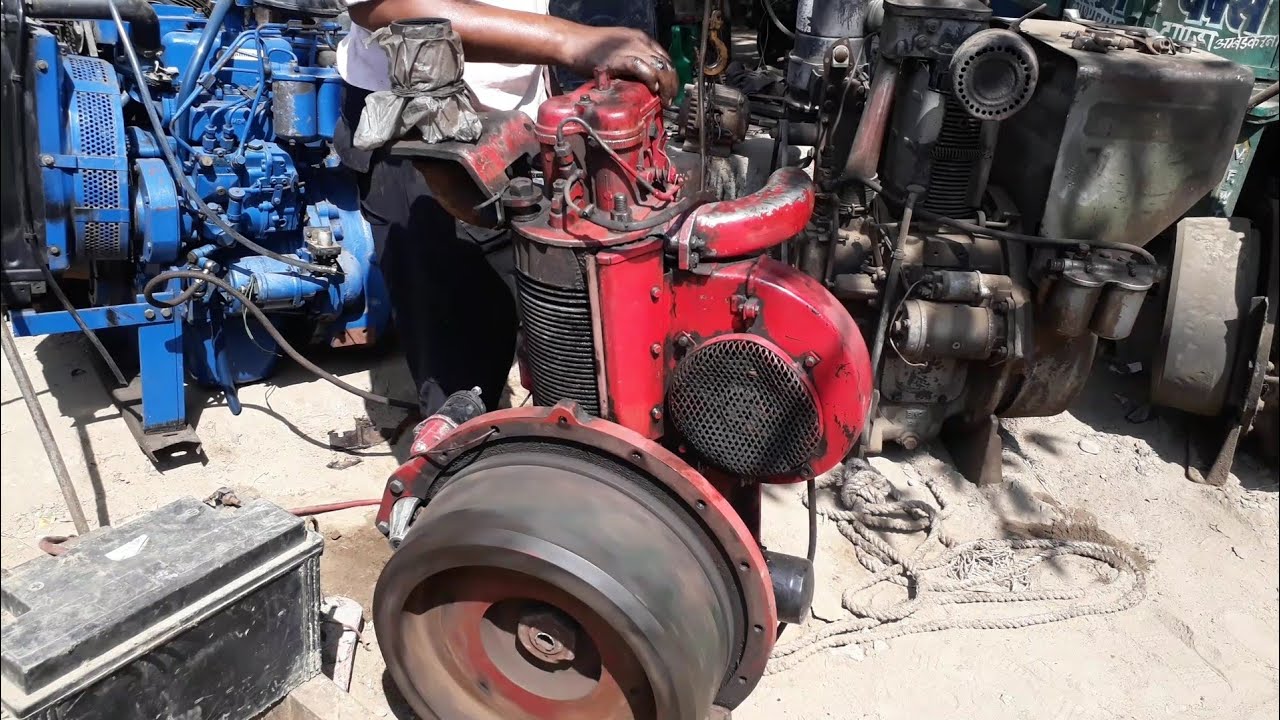 Mahindra single cylinder engine starting and sound testing | Techवाला | techwala