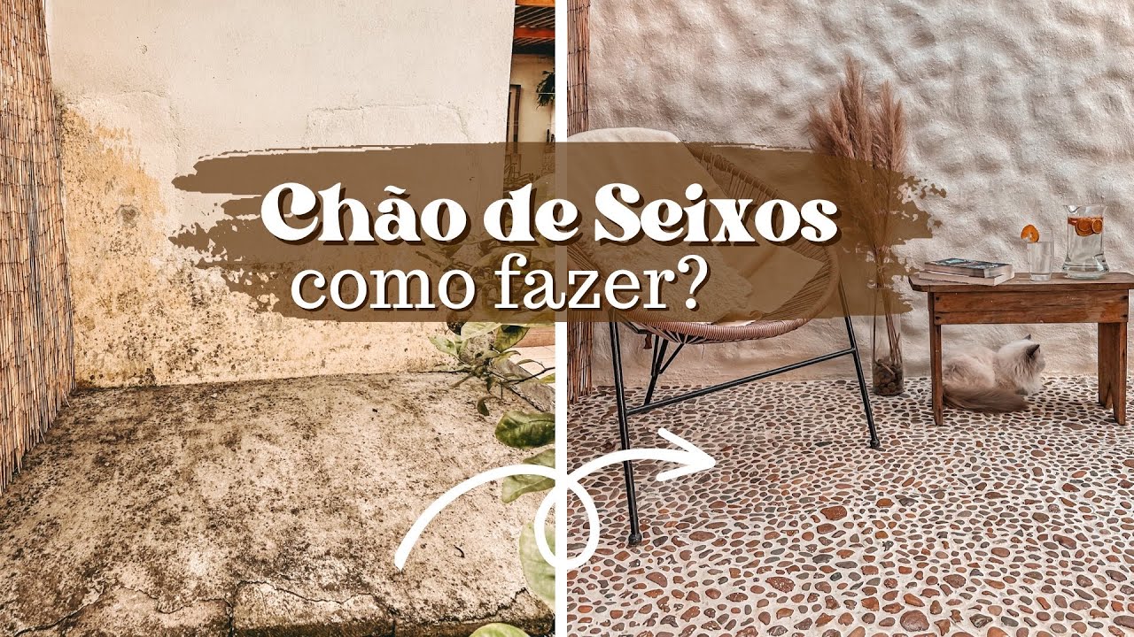 Como fazer Chão de Seixo | Chão de pedra de Rio