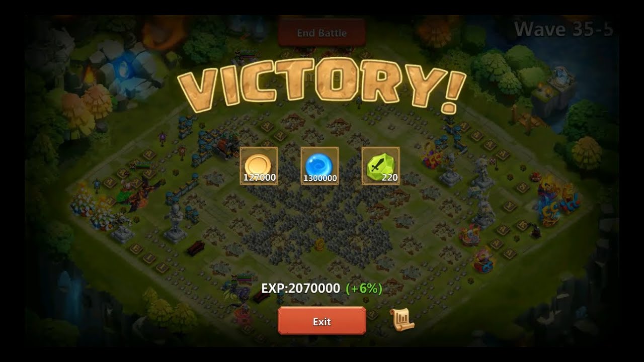 Pasamos el HBM35 con una configuraci&oacute;n muy sencilla. Castillo Furioso (Castle Clash).
