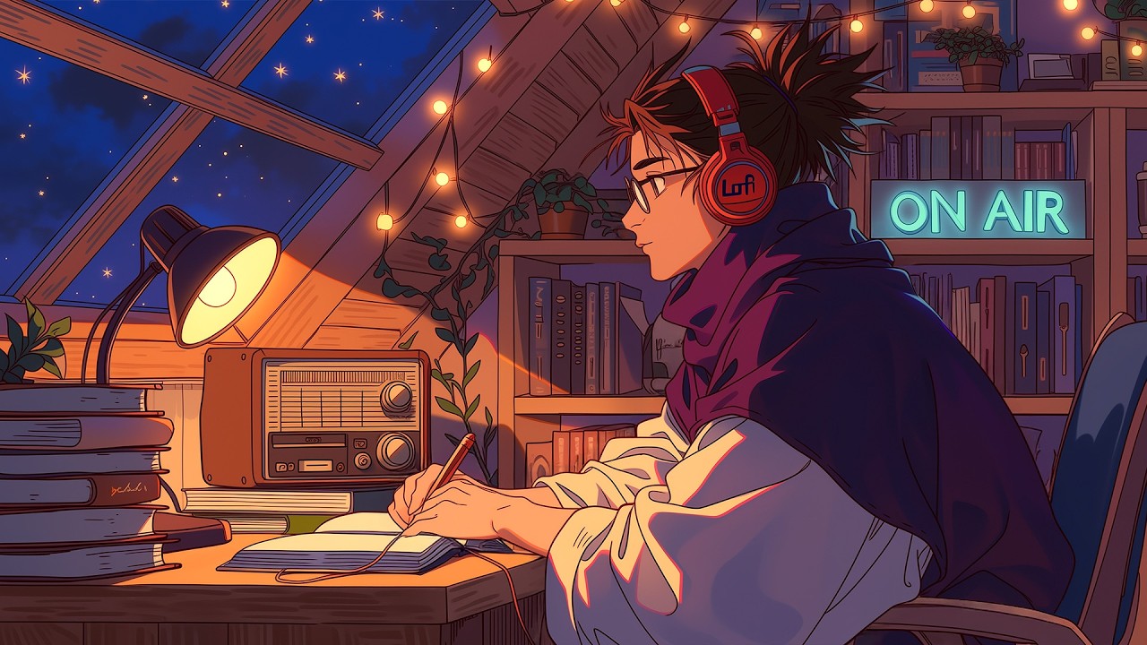 Music to Stay Peaceful in Quiet Nights – Anime Lofi Hip Hop Mix – Study Room Lofi