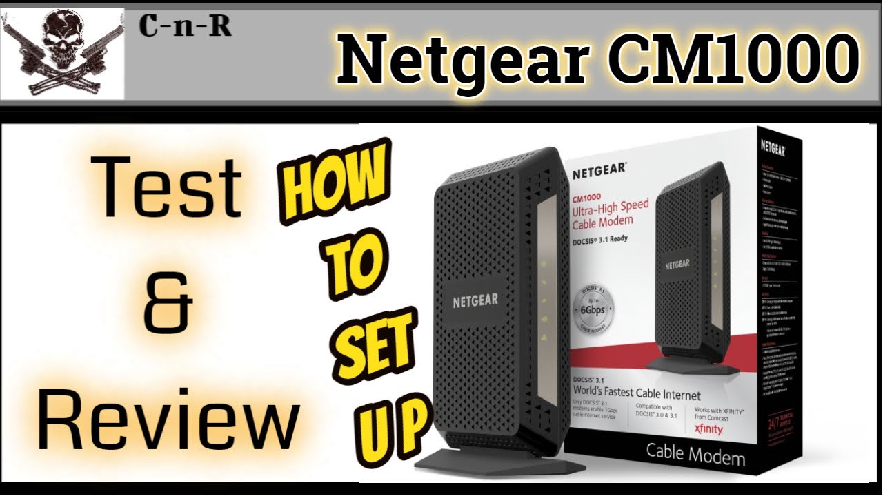 Netgear CM1000 Modem Review How To Hook Up