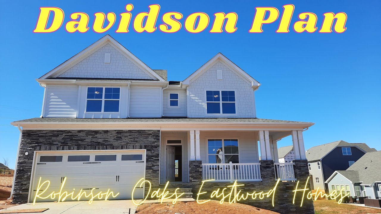 Davidson plan. Robinson Oaks new homes in Belmont NC from Eastwood Homes.