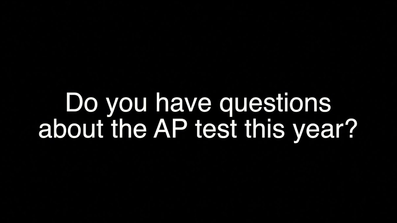 AP Testing info (2018)