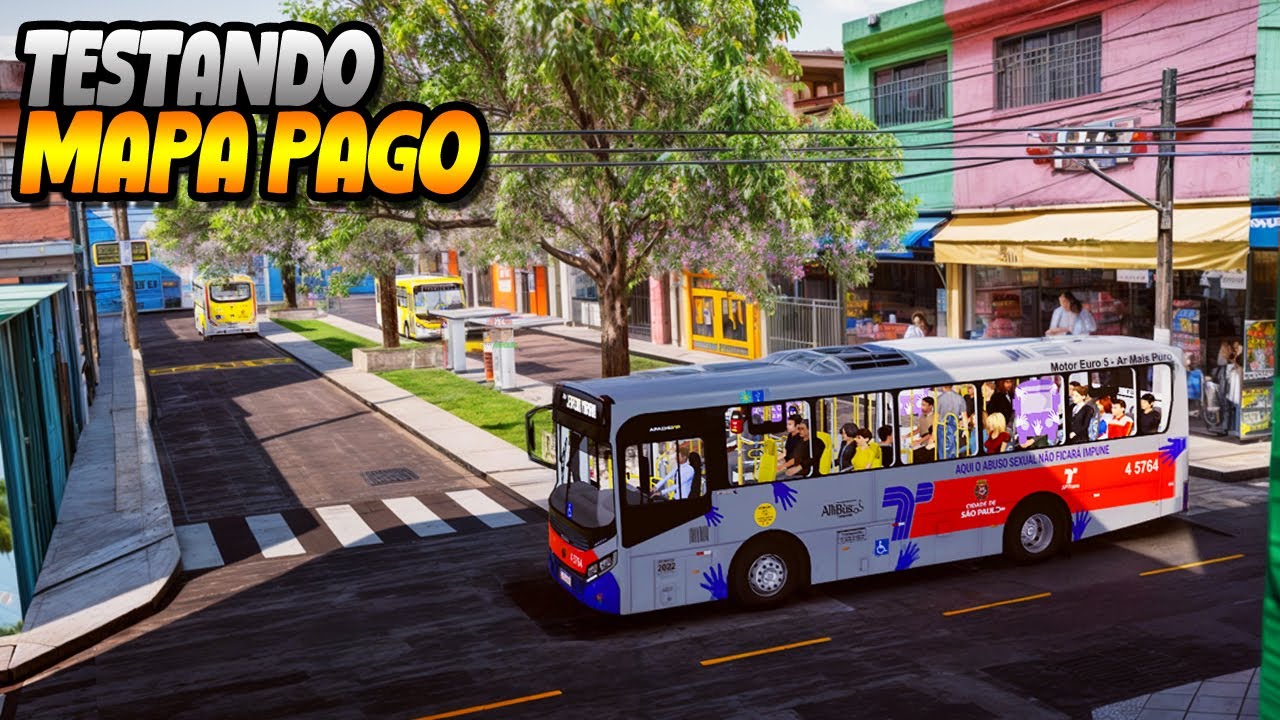 MOD PAGO É MELHOR?! CONHECENDO NOVO MAPA GUAIANASES - PROTON BUS SIMULATOR