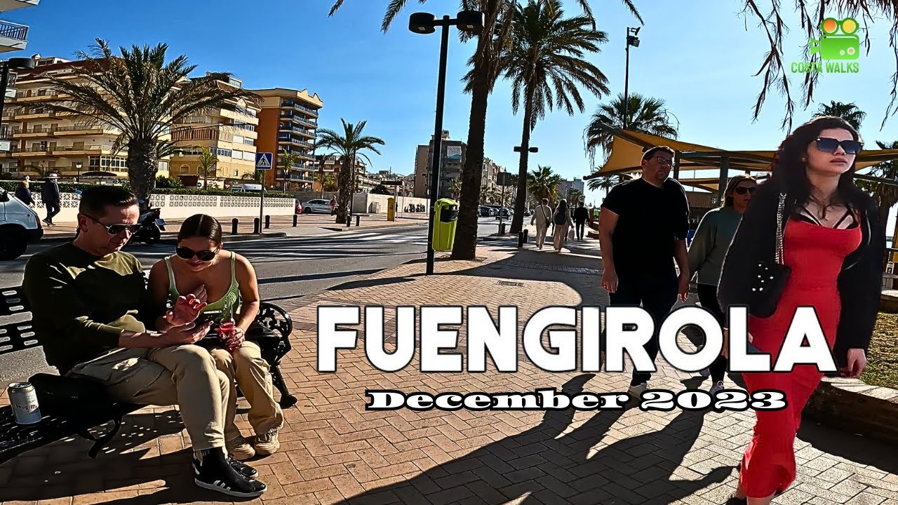 Fuengirola Spain Paseo Marítimo December 2023 Malaga Costa Del sol Andalusia España