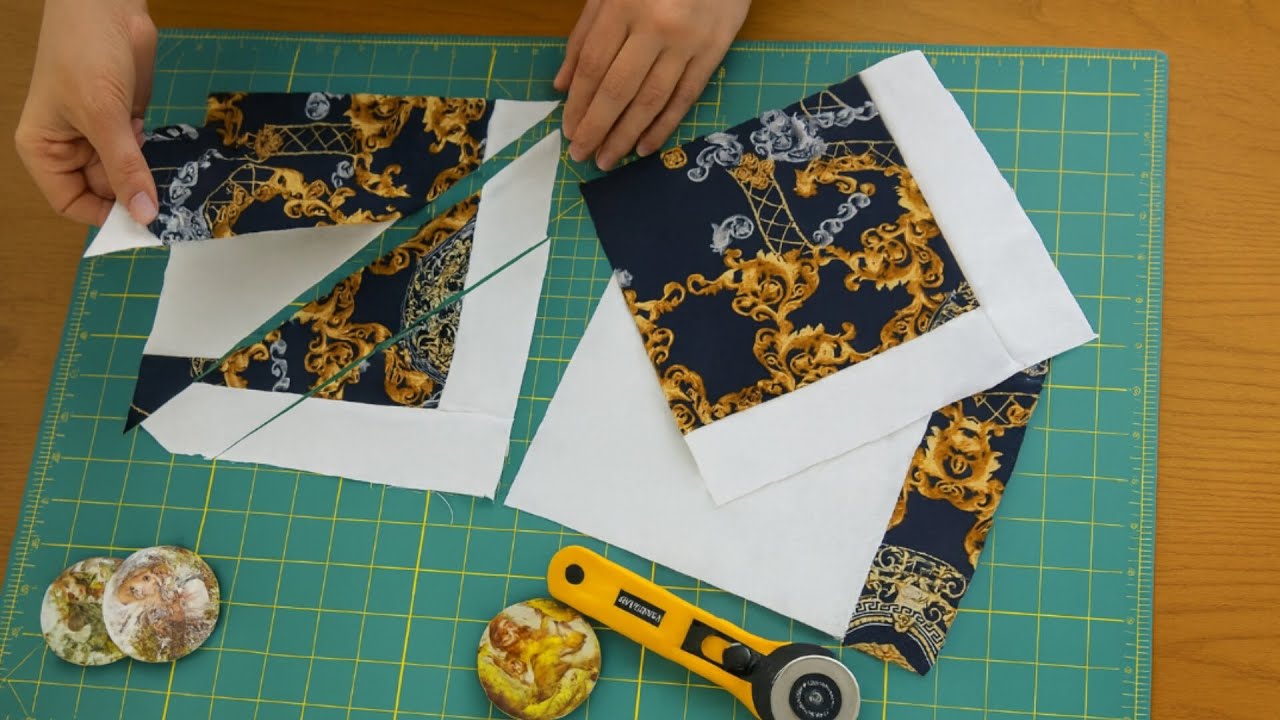 Один умный разрез ✂️... и простой стежок превращается во что-то по-настоящему потрясающее 🌟!