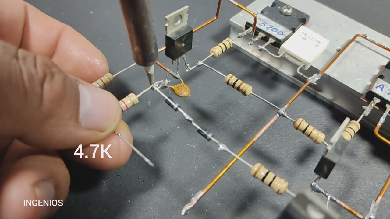Como hacer amplificador clase AB de 100w paso a paso