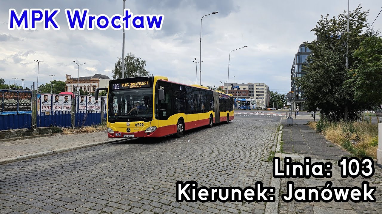 [🇵🇱PL] TIMELAPSE: MPK Wrocław - Linia: [🚍103]