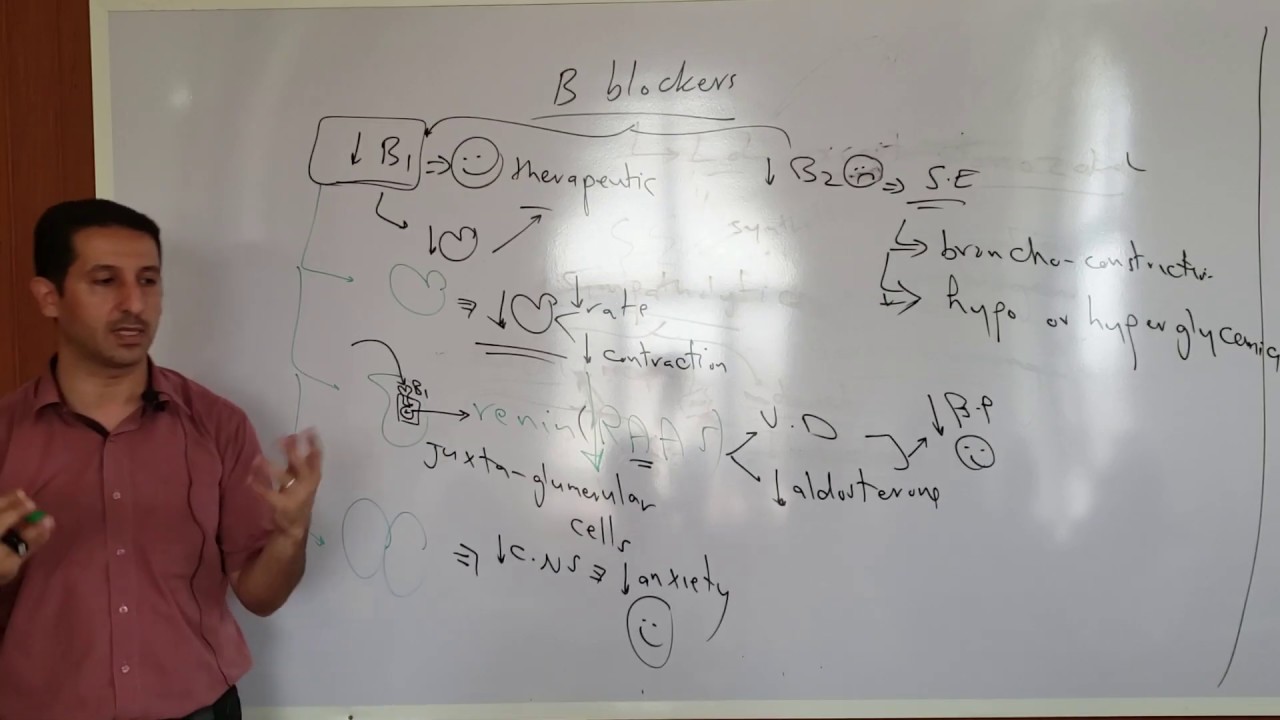 Beta blockers pharmacology (part 1): uses, side effects, mechanism.