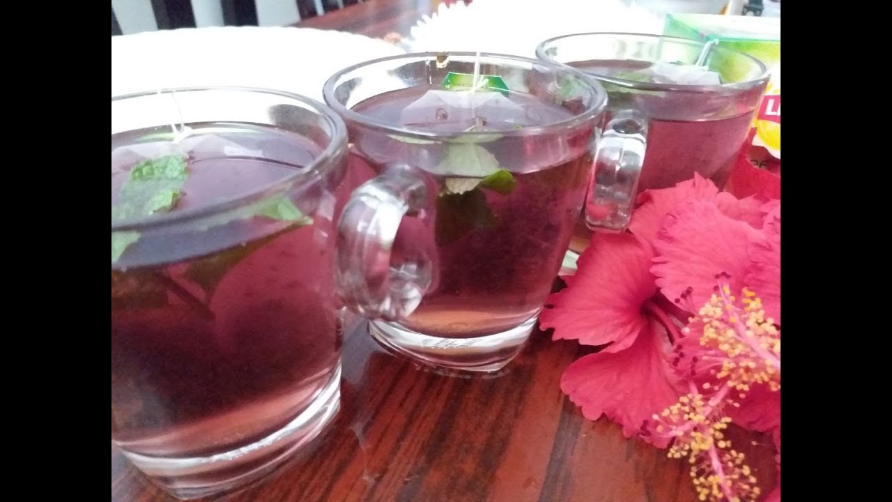 Detox Hibuscus tea by cooking with Girija/Herbal hibuscus tea/How to make hibuscus tea
