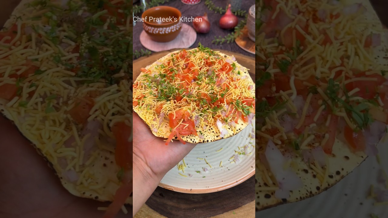 Super Tasty Masala Papad 🔥😋 #shorts #masalapapad #masalapapadrecipe #papad #starterrecipe #snacks