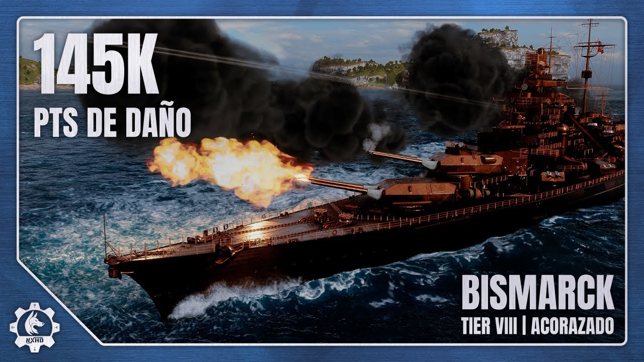 World of Warships // Replay del Bismarck en Espa&ntilde;ol: Terror del Atl&aacute;ntico Norte