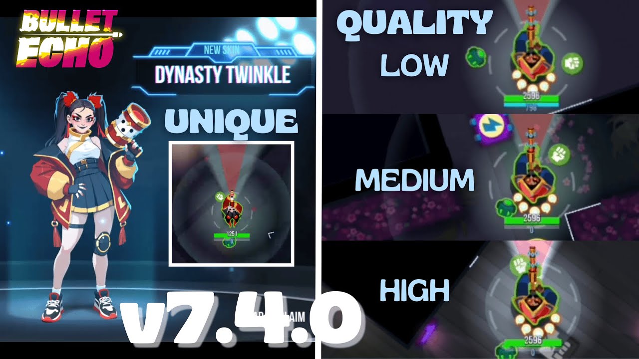 UNIQUE SKIN! GRAPHIC QUALITY! - Bullet Echo new update 7.4.0 #Bulletecho