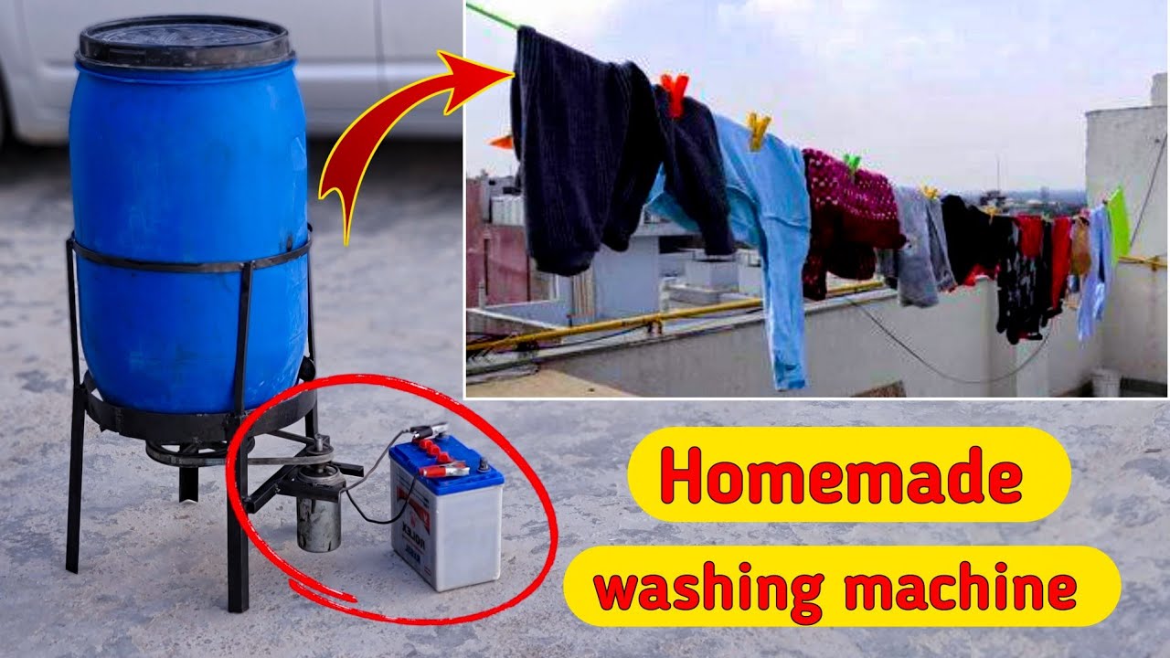 Easy Way To Make Washing Machine at Home | Diy Washing machine | #invention