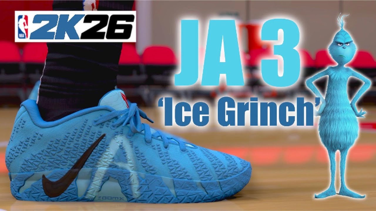 NBA 2K26 Shoe Creator - How to make Ja Morant Nike Ja 3 Custom 'Ice Grinch'