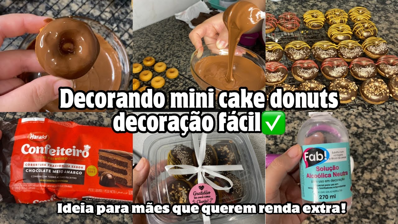Decorando MINI DONUTS para vender na RUA| MOSTREI TUDO NESSE VÍDEO ❤️🍩✅