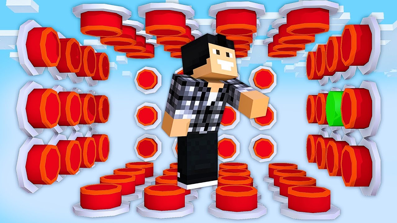 Minecraft mais IL Y A 100 BOUTONS MYSTÈRES