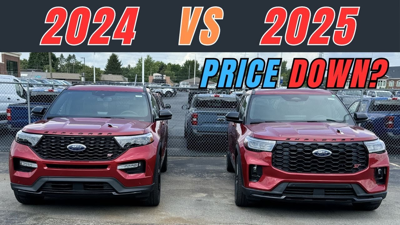 2025 Ford Explorer ST vs 2024 Ford Explorer ST | Exterior and Technology overview | Lower price!