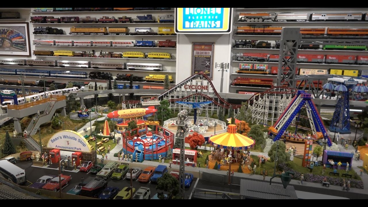 My O Gauge Layout Renovation - Episode 12 - Amusement Park Completed!  Opening Day 12/26/2023!