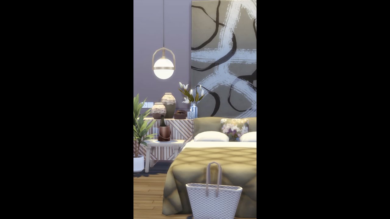 Luxury bedroom 🌿💘 || The Sims 4 Speedbuild || CC || #shorts #sims4 #sims4stopmotion