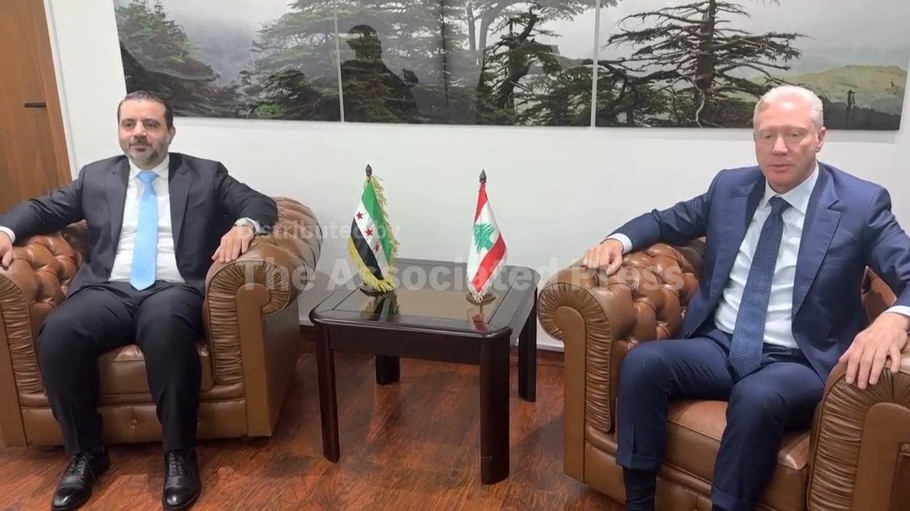 Syrian foreign minister visits Beirut as countries seek to rebuild strained ties after Assad's ouste