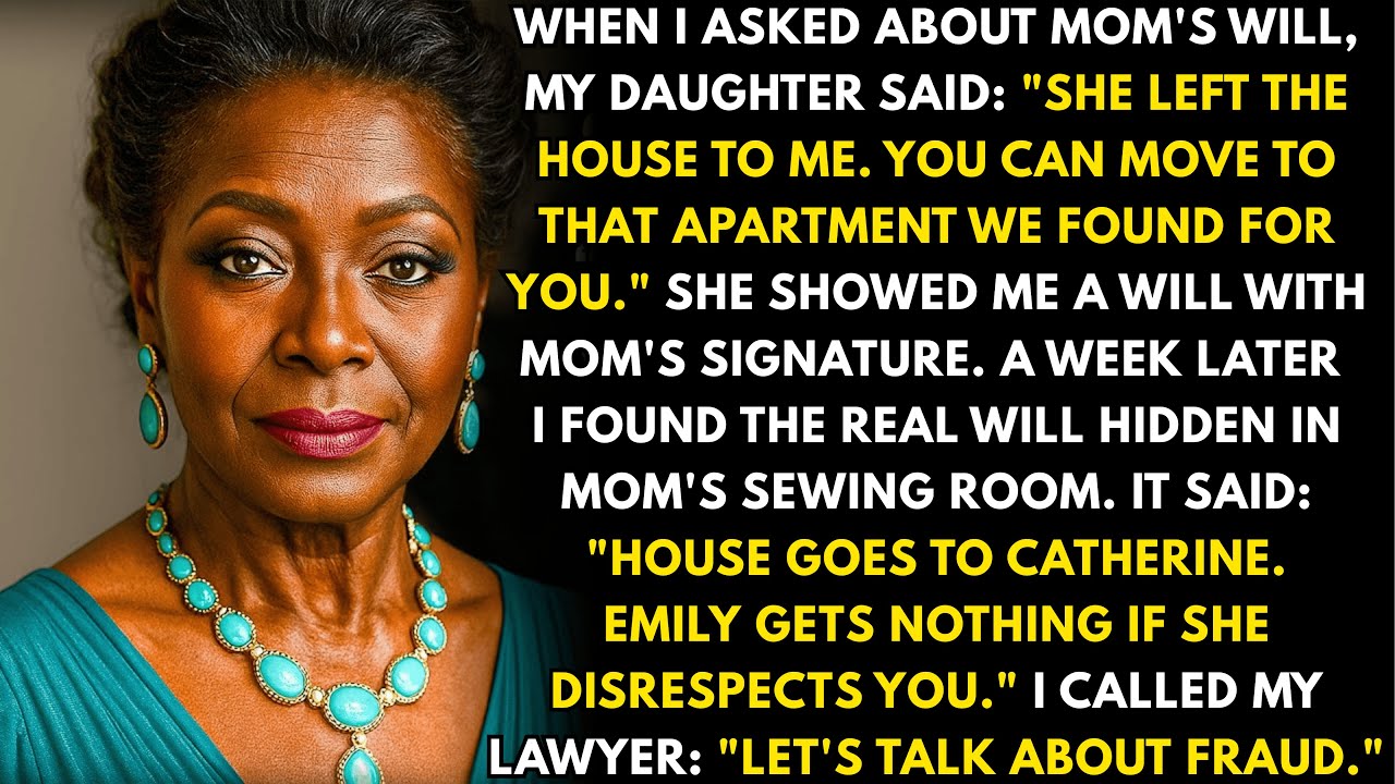 I asked about my late mother's will and my daughter said: 