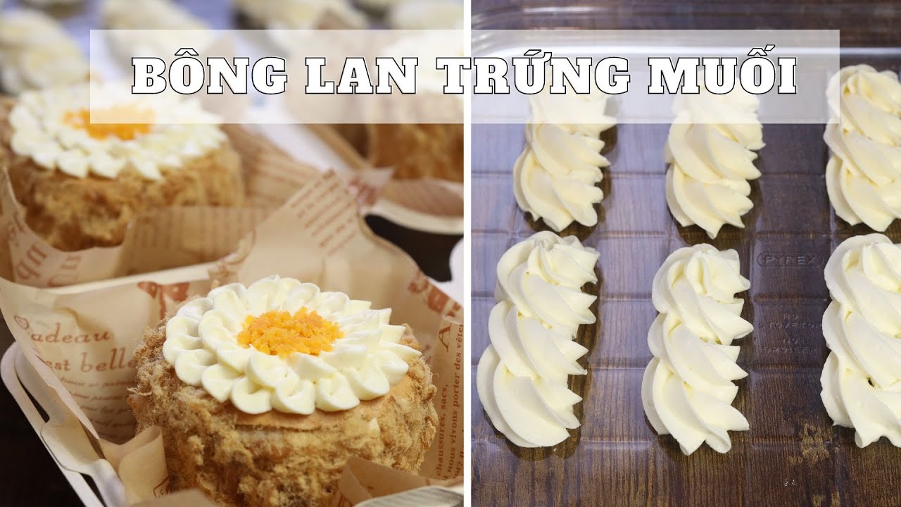Bông lan trứng muối với 2 cách làm sốt phô mai bắt hoa | Sponge cake with cheese frosting