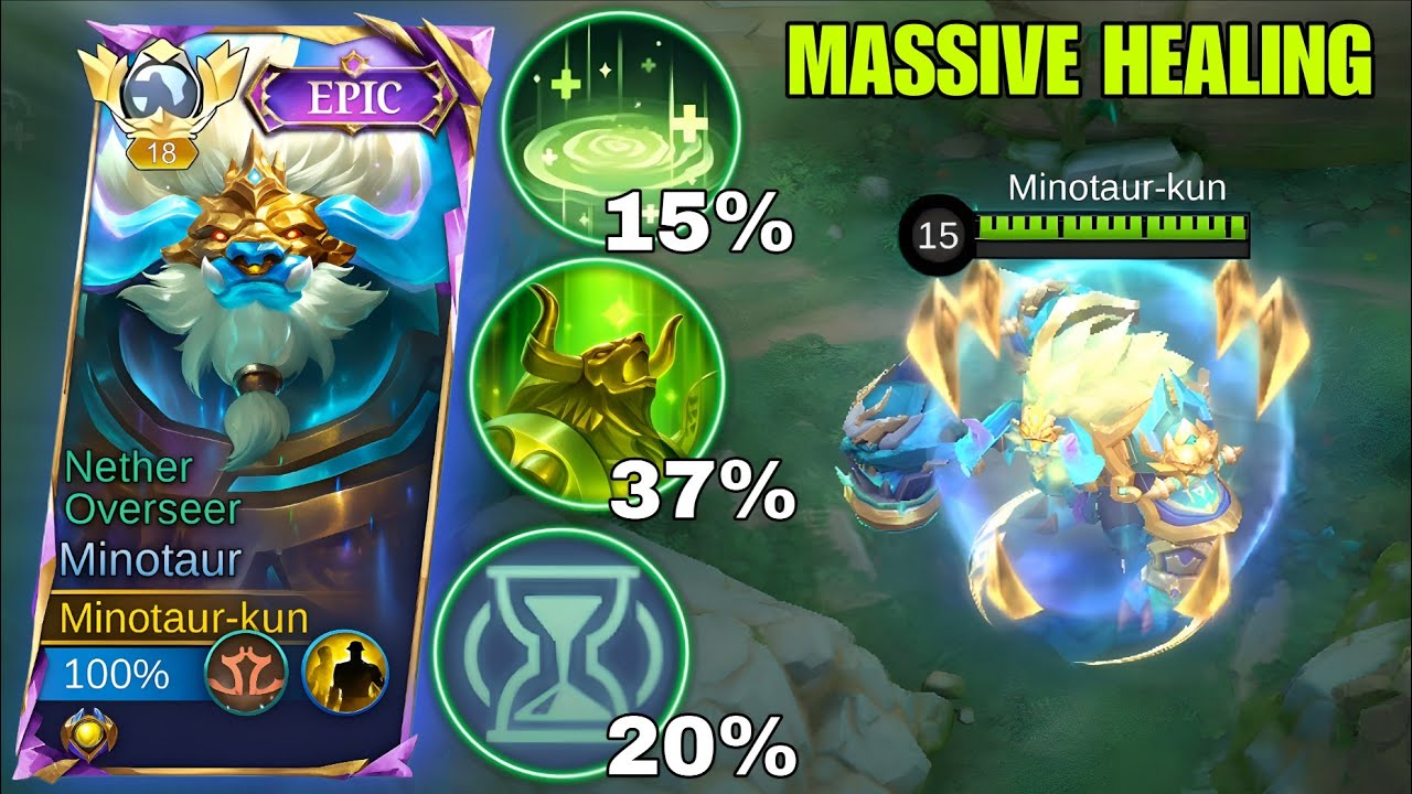 UNKILLABLE MINOTAUR WITH MASSIVE HEALING IS REALLY INSANE | MLBB