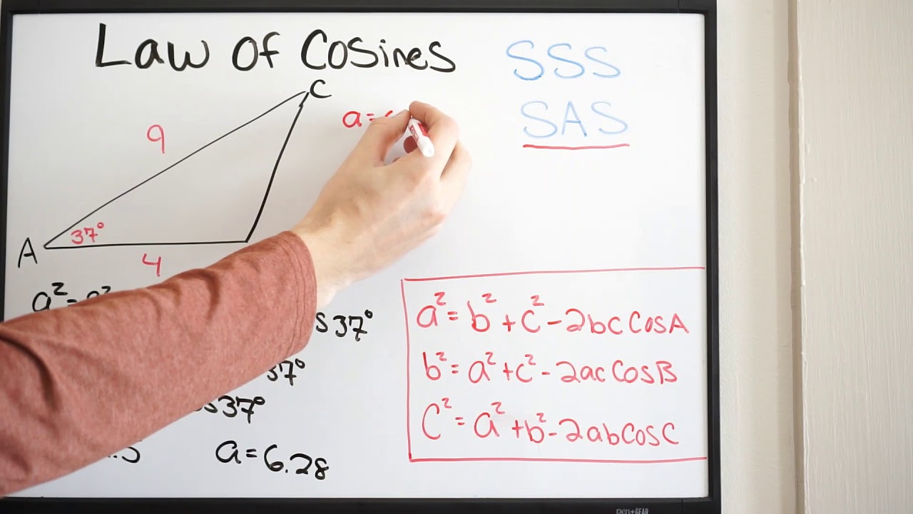 Law of Cosines - Solving Triangles - SAS