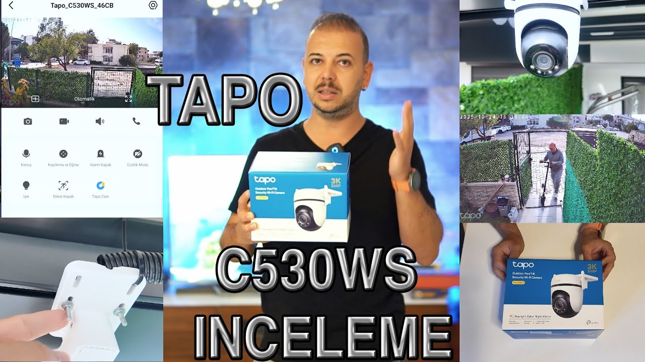 TAPO C530WS Güvenlik Kamerası kutu açılışı ve detaylı inceleme..