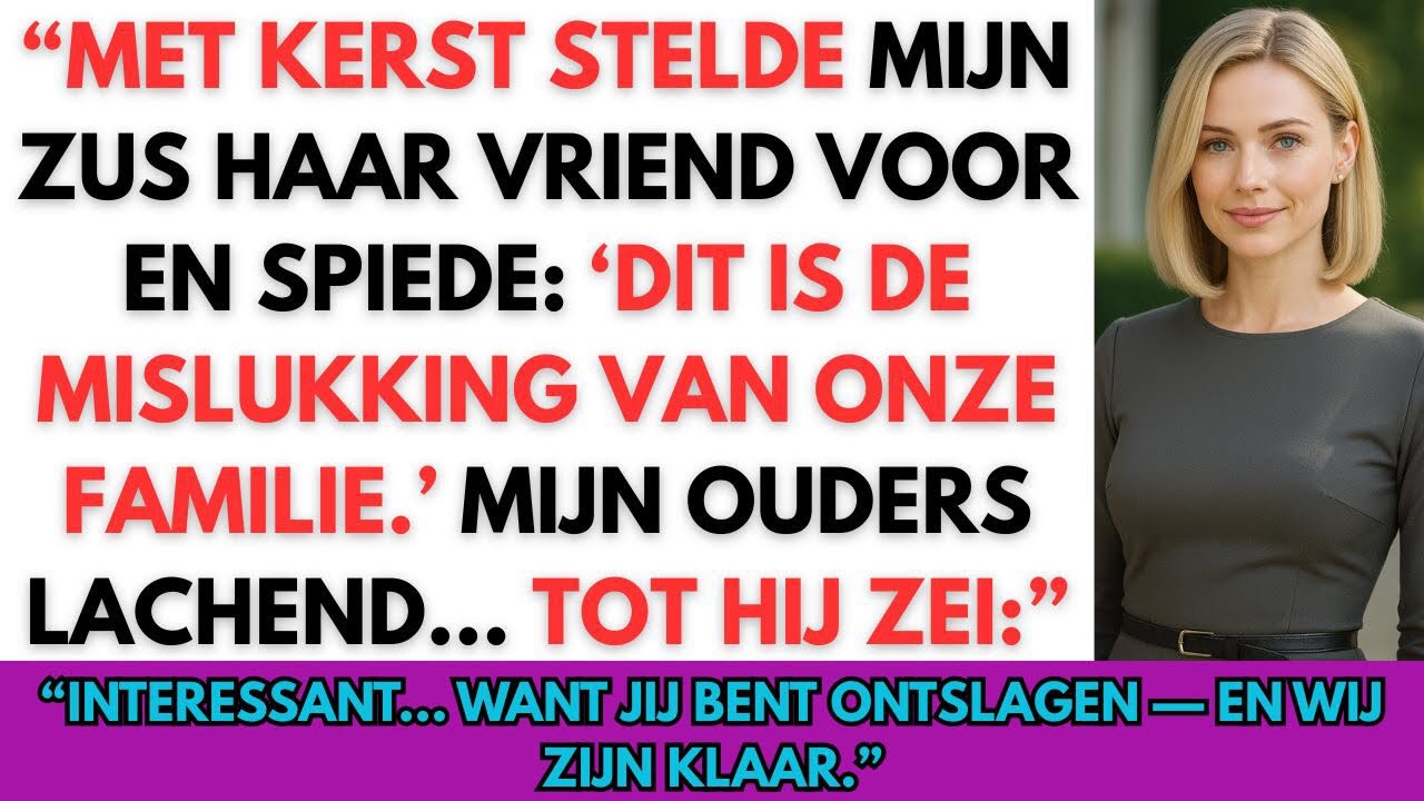 “Met het kerstdiner vernederde mijn zus mij voor haar CEO-vriend… tot hij háár ontsloeg.”