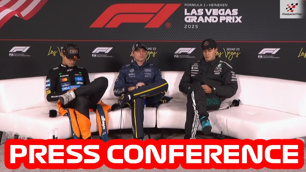 Post Race Press Conference 2025 Las Vegas GP| Max Verstappen, Lando Norris, George Russell