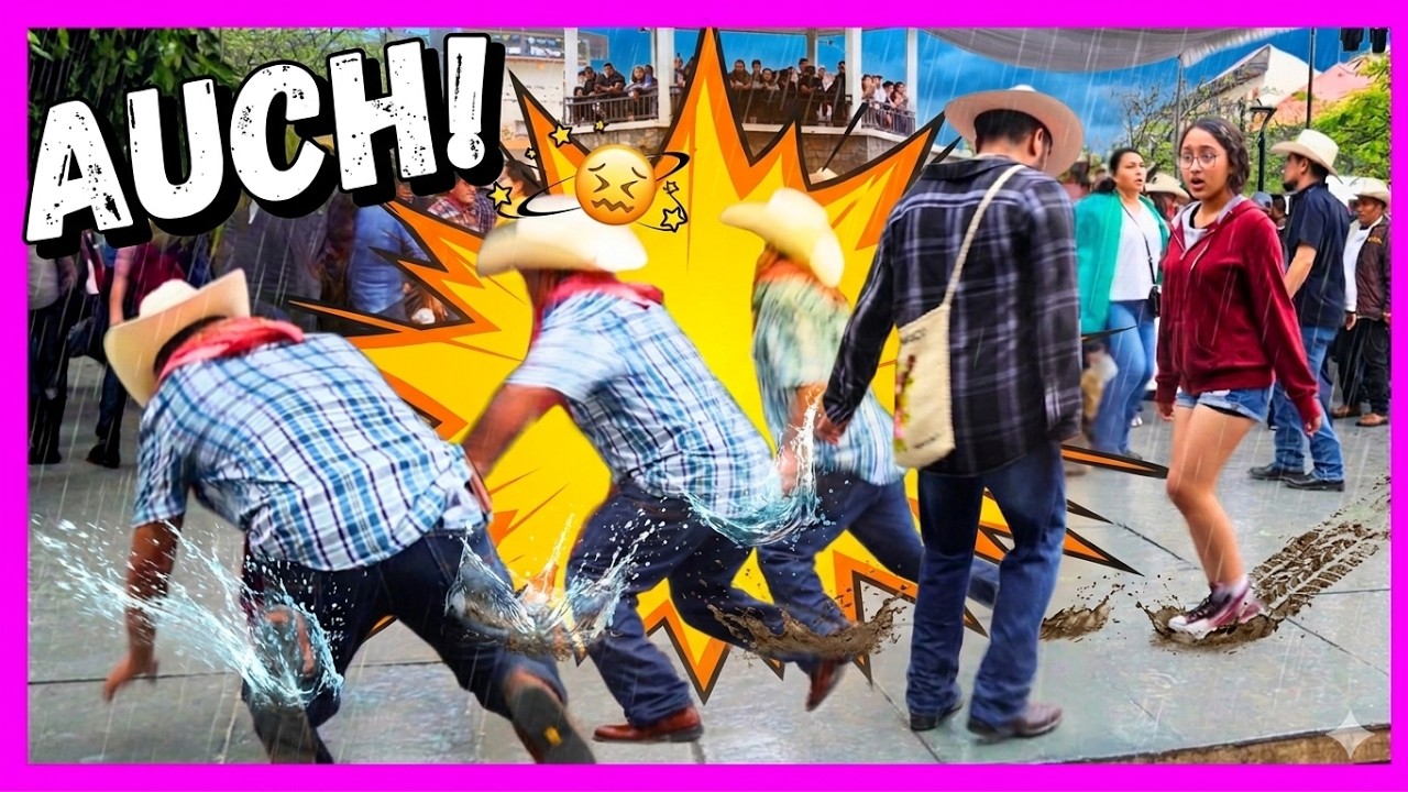 &iexcl;Resbal&oacute; y cay&oacute; bailando EL SONSOLITO en Xilitla! 😱