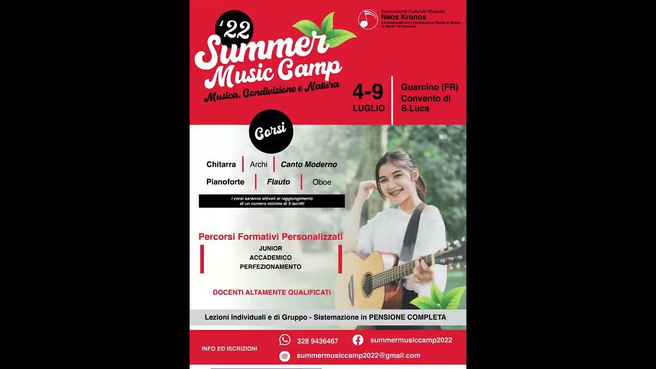 Promo summer music camp 2022