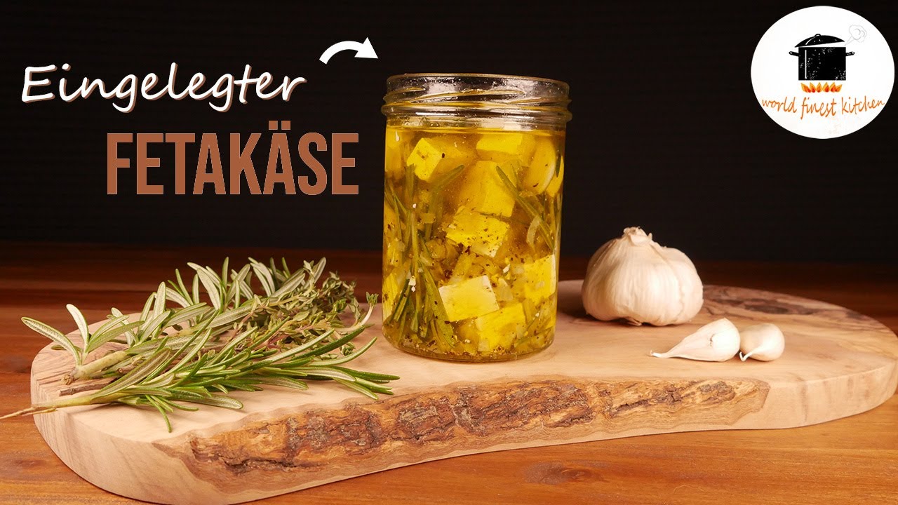 Fetak&auml;se selber einlegen -Snack  -ASMR