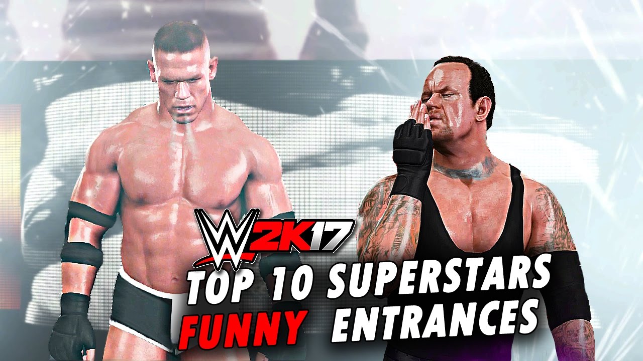 WWE 2K17 - Top 10 Funniest Entrances 