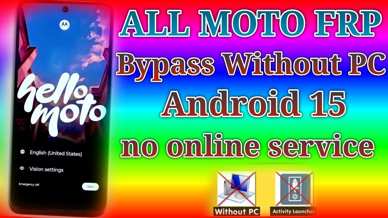 Moto G45,G35,G50,G85 Frp bypass witout pc Android 15 || All Moto Google Account Bypass Android 15