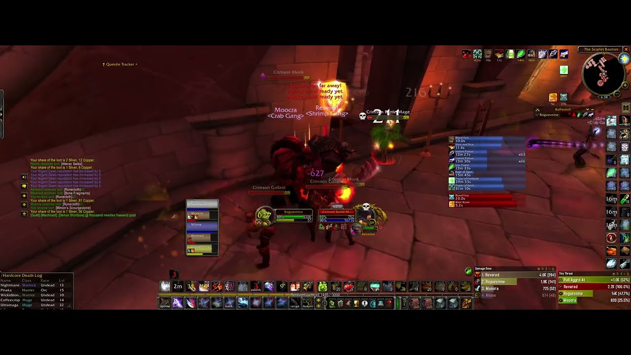 WoW Hardcore Live Strat Wipe -- PINCERS DOWN (/\)-;;-(/\)