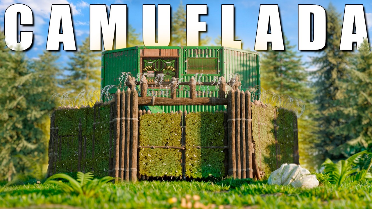 Eu construí uma BASE CAMUFLADA NA FLORESTA