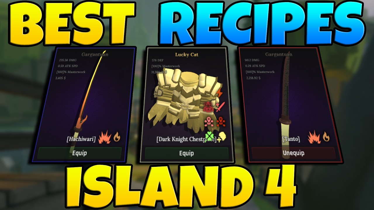 NEW BEST Island 4 Recipes (Early, Mid & End Game) + ALL Ore Traits Explained! | Roblox The Forge