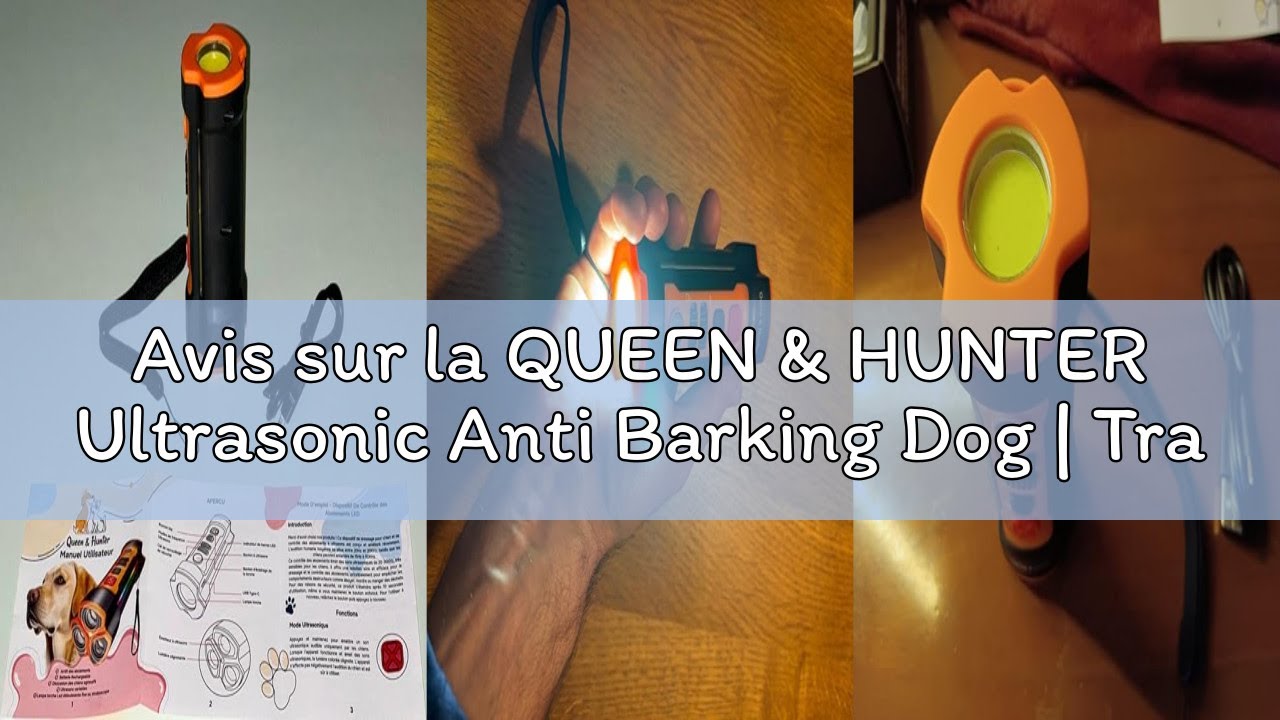 Avis sur la QUEEN & HUNTER Ultrasonic Anti Barking Dog | Training Solution without Electric Collar |