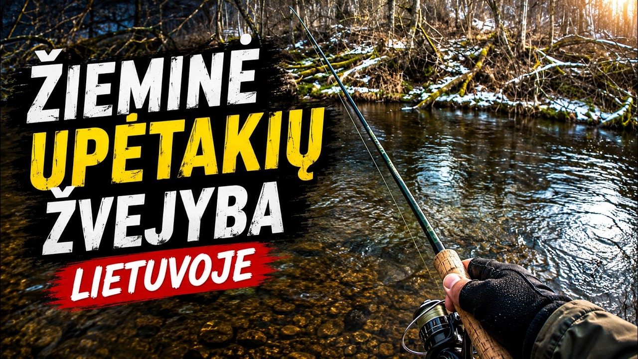 Upėtakių žvejyba žiema brendant prieš srovę